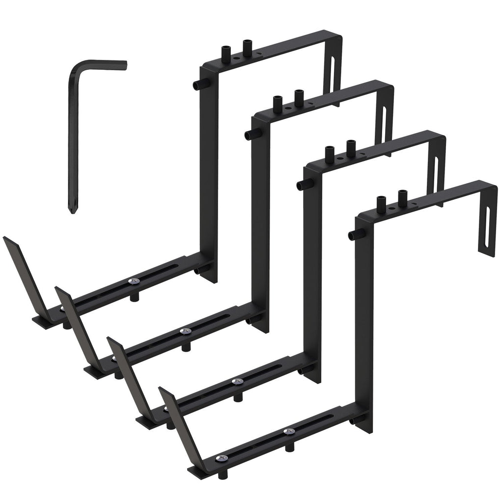 Adjustable Planter Box Brackets for Windowsills