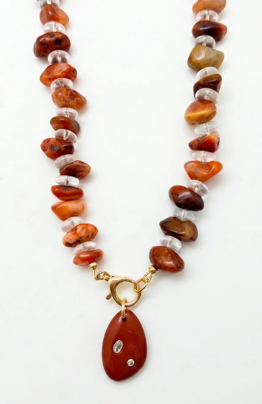 FALL BEADED STATEMENT NECKLACE