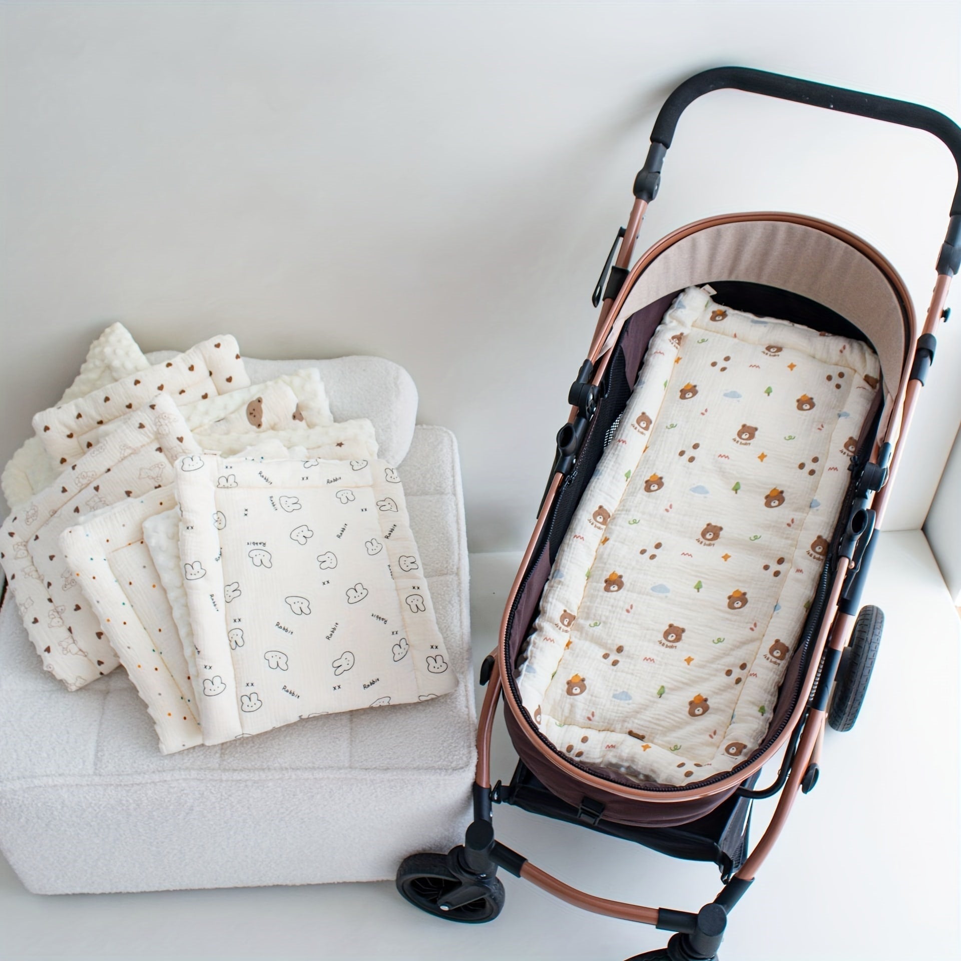 Stroller Pad Crib Beanbag Plush Comfort