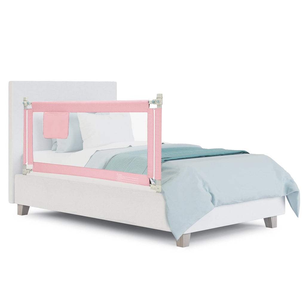 57 Inch Toddlers Vertical Lifting Baby Bed Rail Guard with Lock