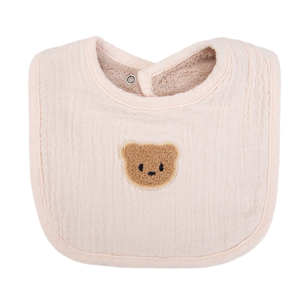 Creative Cartoon Animal Print Baby Cotton Bib