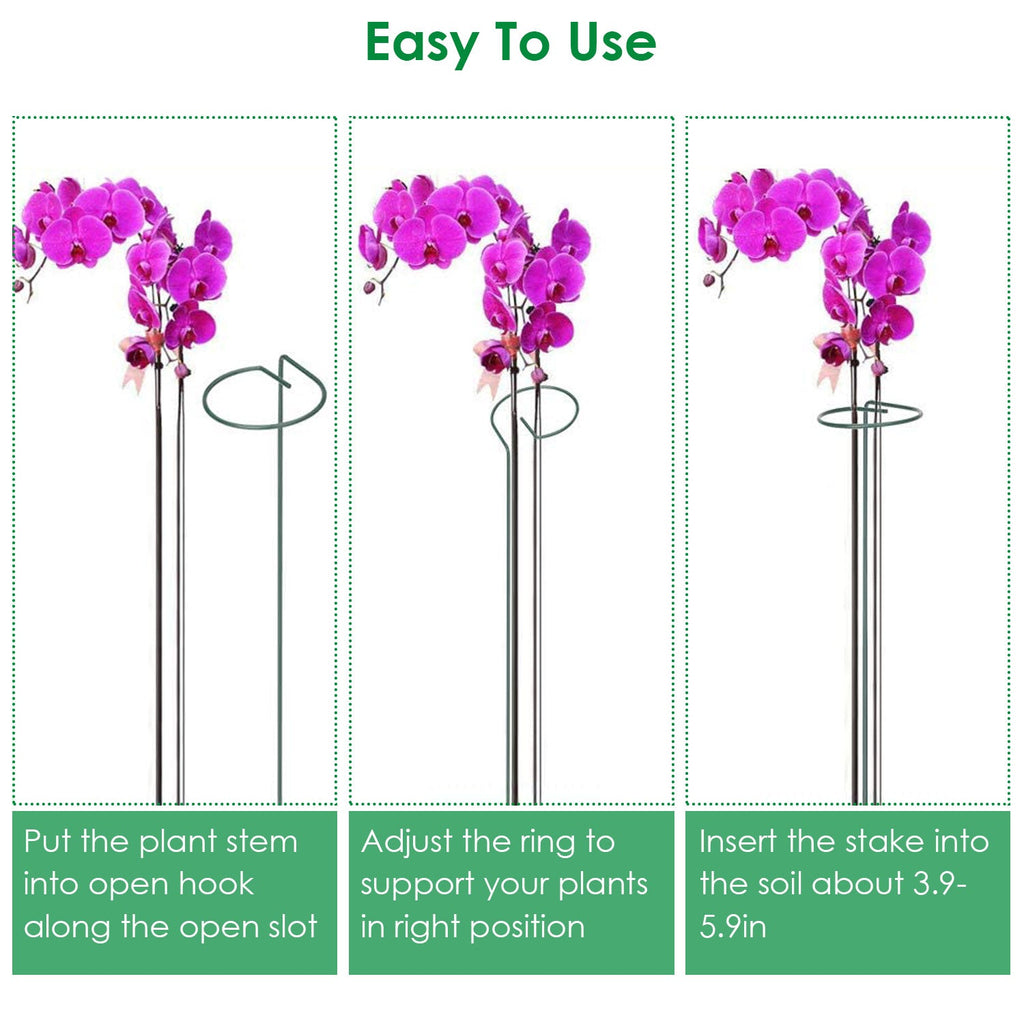 Garden Plant Support Stakes for Single Stem