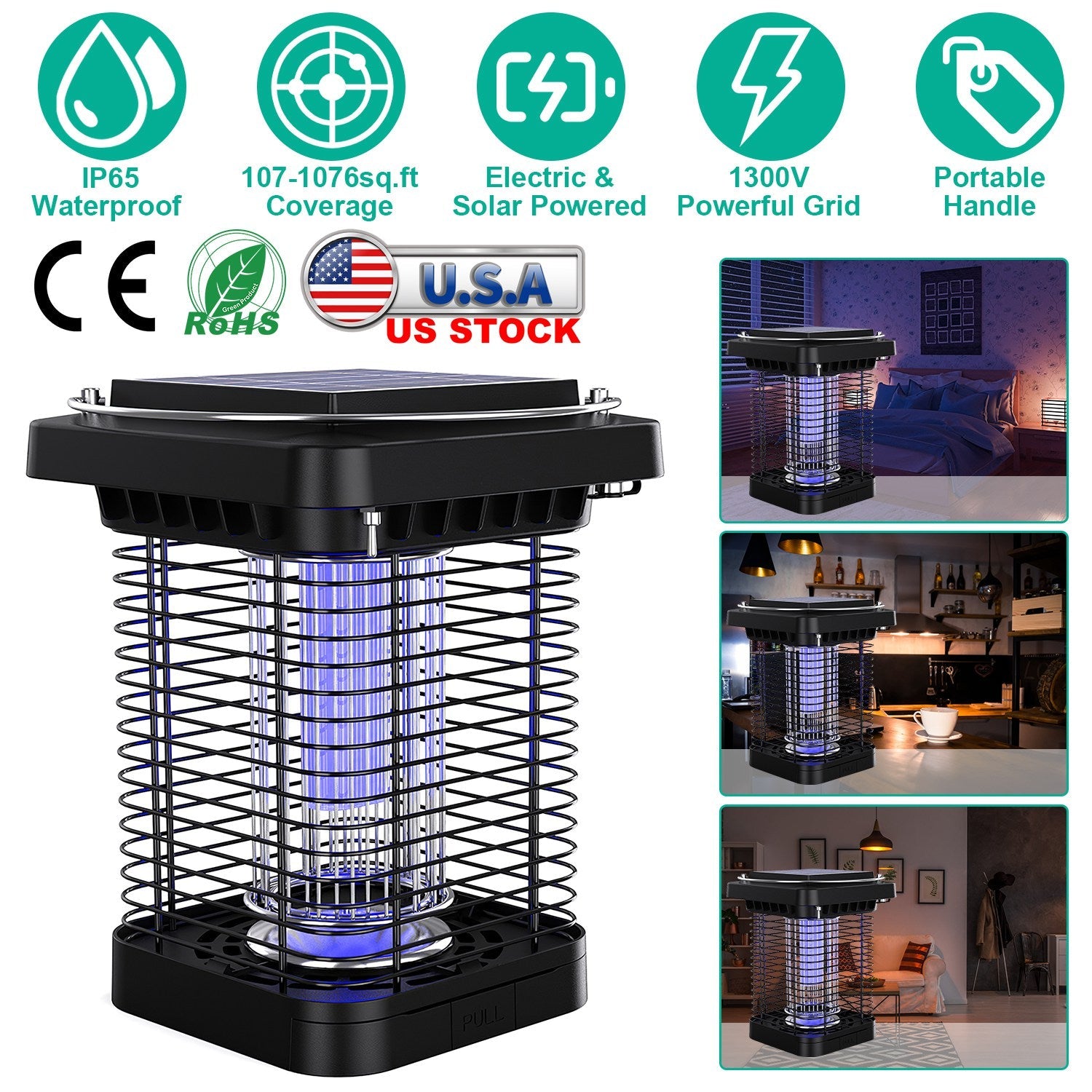 Bug Zapper Solar Powered Mosquito Killer