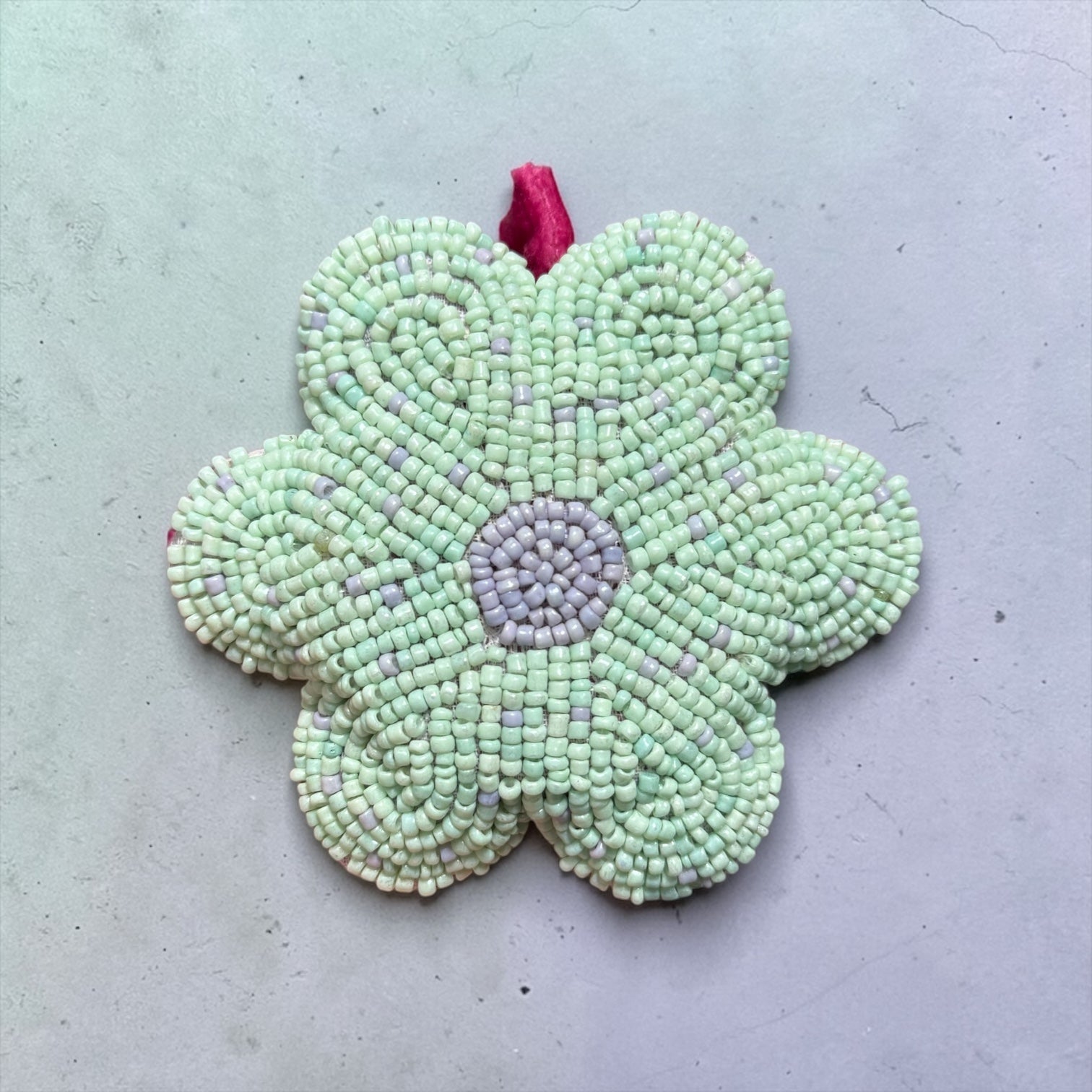 Handmade Glass Beaded Flower Tape Measure