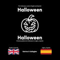 Halloween: First Halloween words in English and Spanish - Paperback