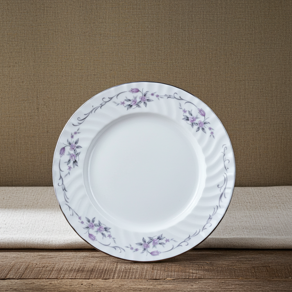 Gold Standard GST1 Bread Plate – Pink Rosebud Porcelain
