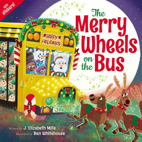 The Merry Wheels on the Bus (a Holiday Wheels on the Bus Book) - Paperback