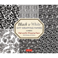 Black & White Gift Wrapping Papers - 6 Sheets: 24 X 18 Inch (61 X 45 CM) Wrapping Paper - Paperback