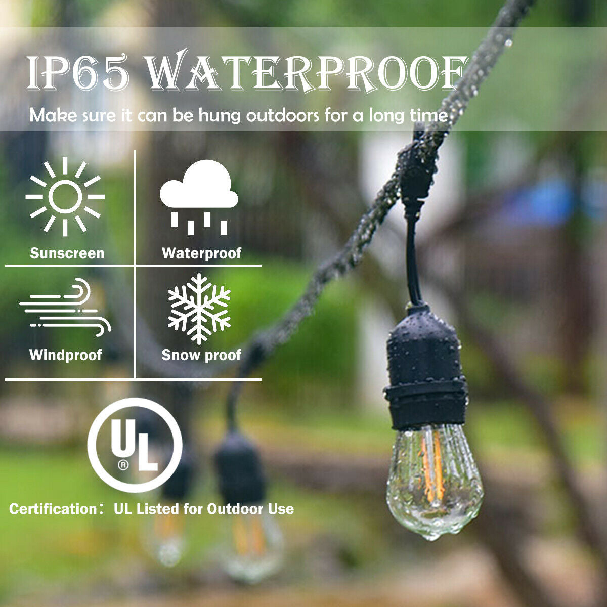 48 Feet Outdoor Waterproof LED Light Bulbs