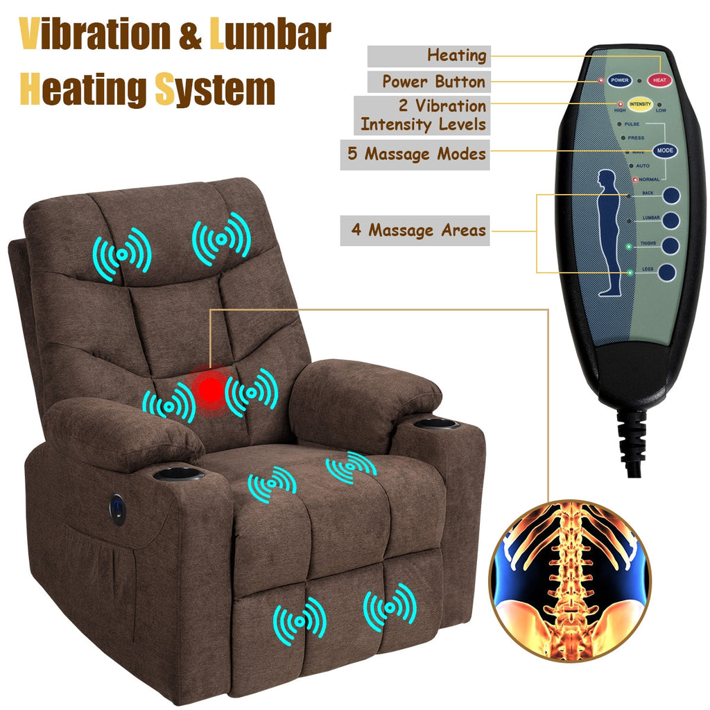 Electric Power Lift Recliner Massage Sofa