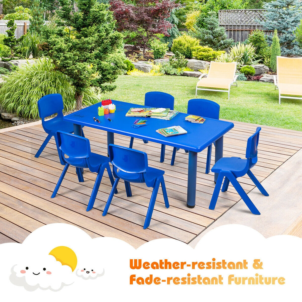 6-pack Kids Plastic Stackable Classroom Chairs