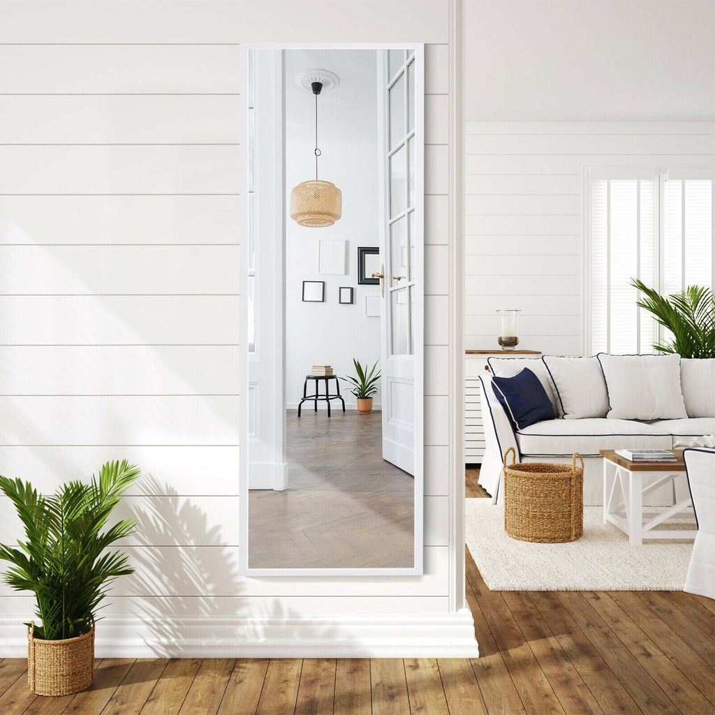 Full Length Metal Door Mirror with Adjustable Hook