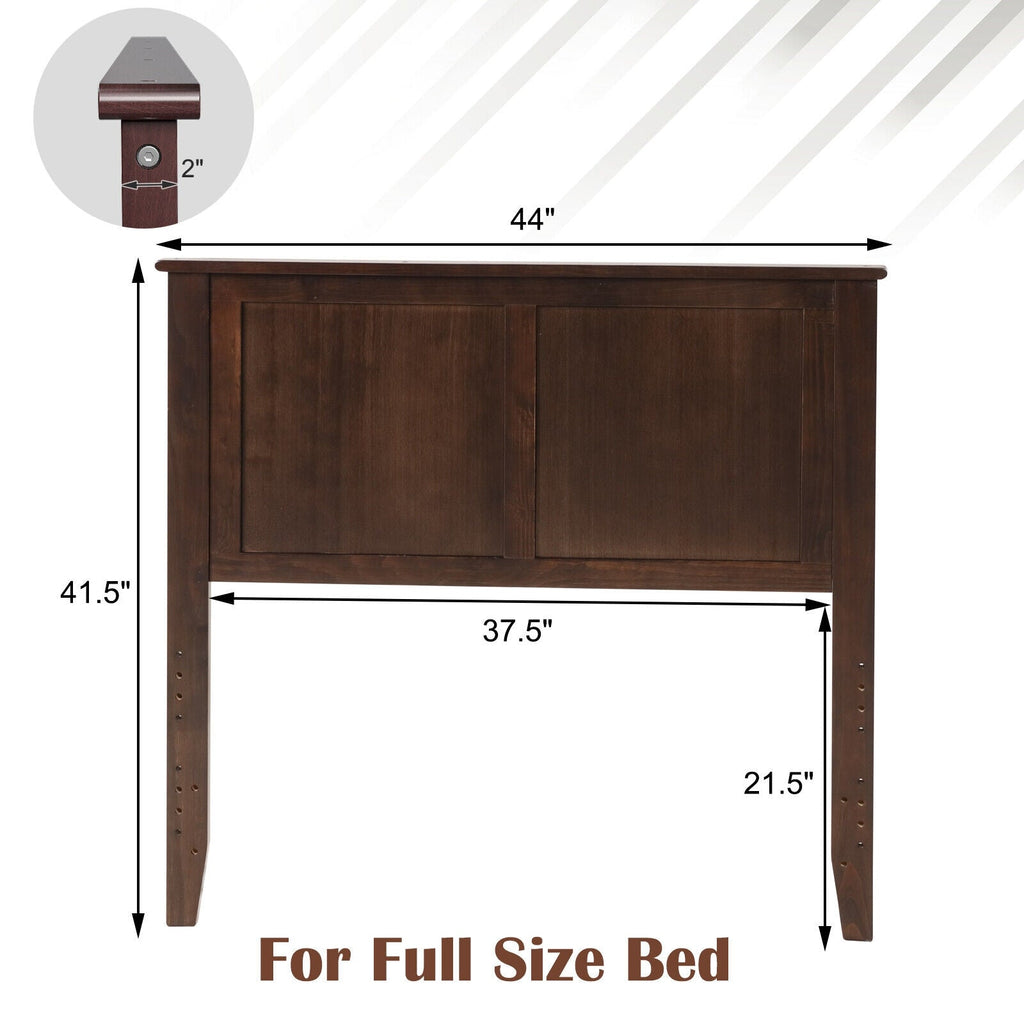 Solid Wood Flat Panel Headboard for Twin-size Bed
