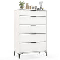 5-Drawer Dresser with Interlock System for Bedroom Living Room