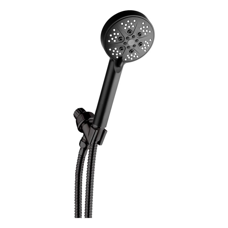 5 Function Massage Hand Shower Black