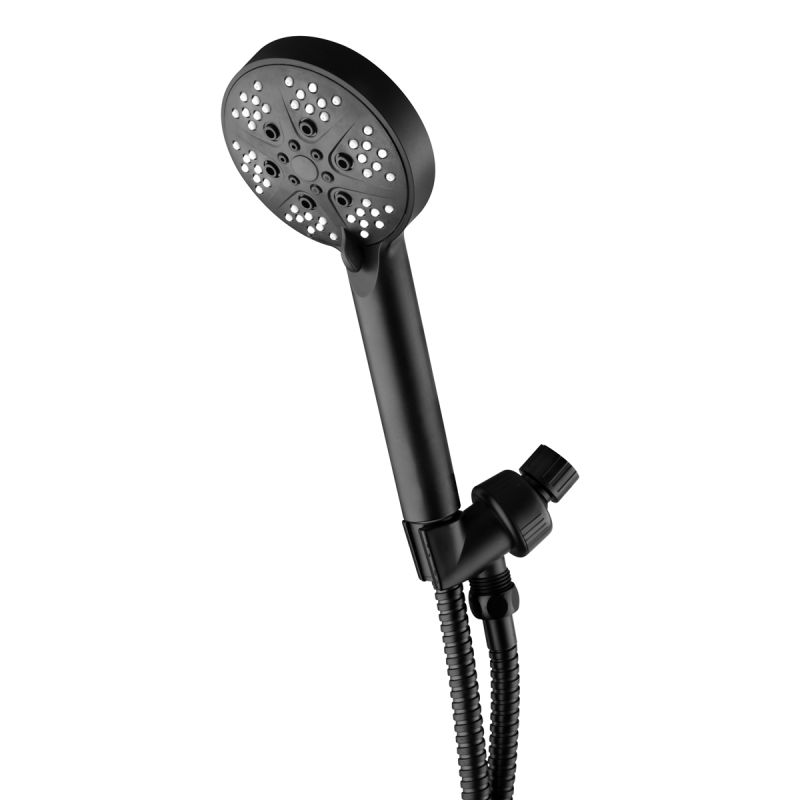 5 Function Massage Hand Shower Black
