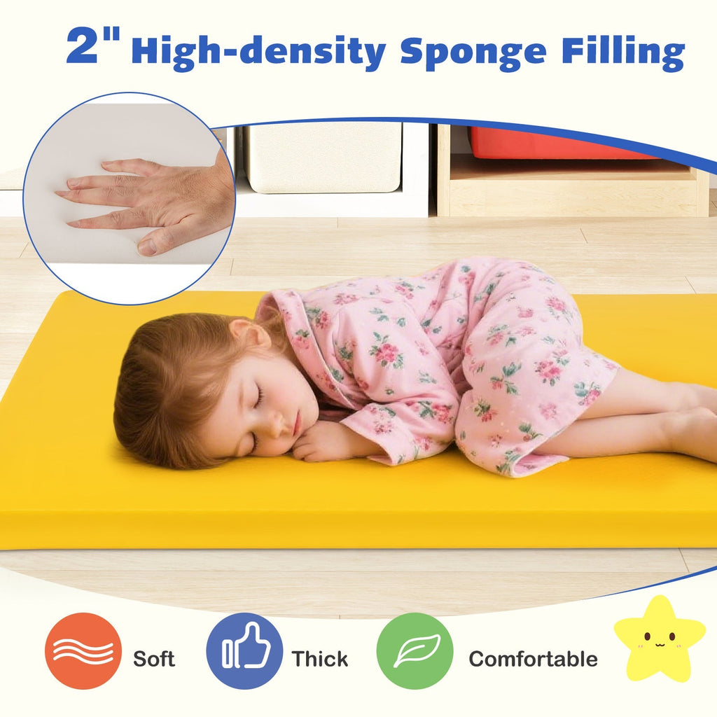 5 Pack 2 Inch Toddler Thick Rainbow Rest Nap Mats