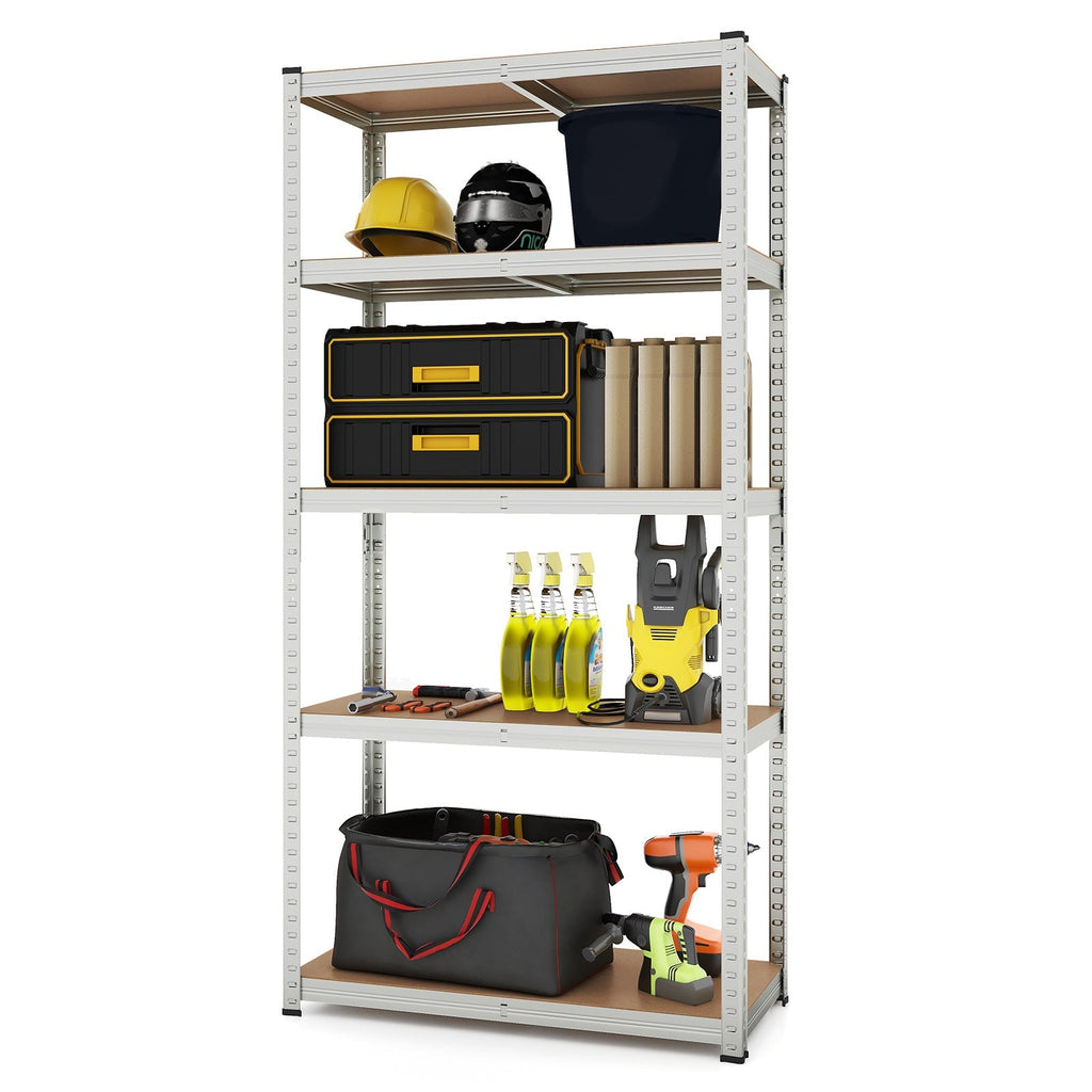 5-Tier Heavy Duty Metal Shelving Unit with 2000 LBS Total Load Capacity