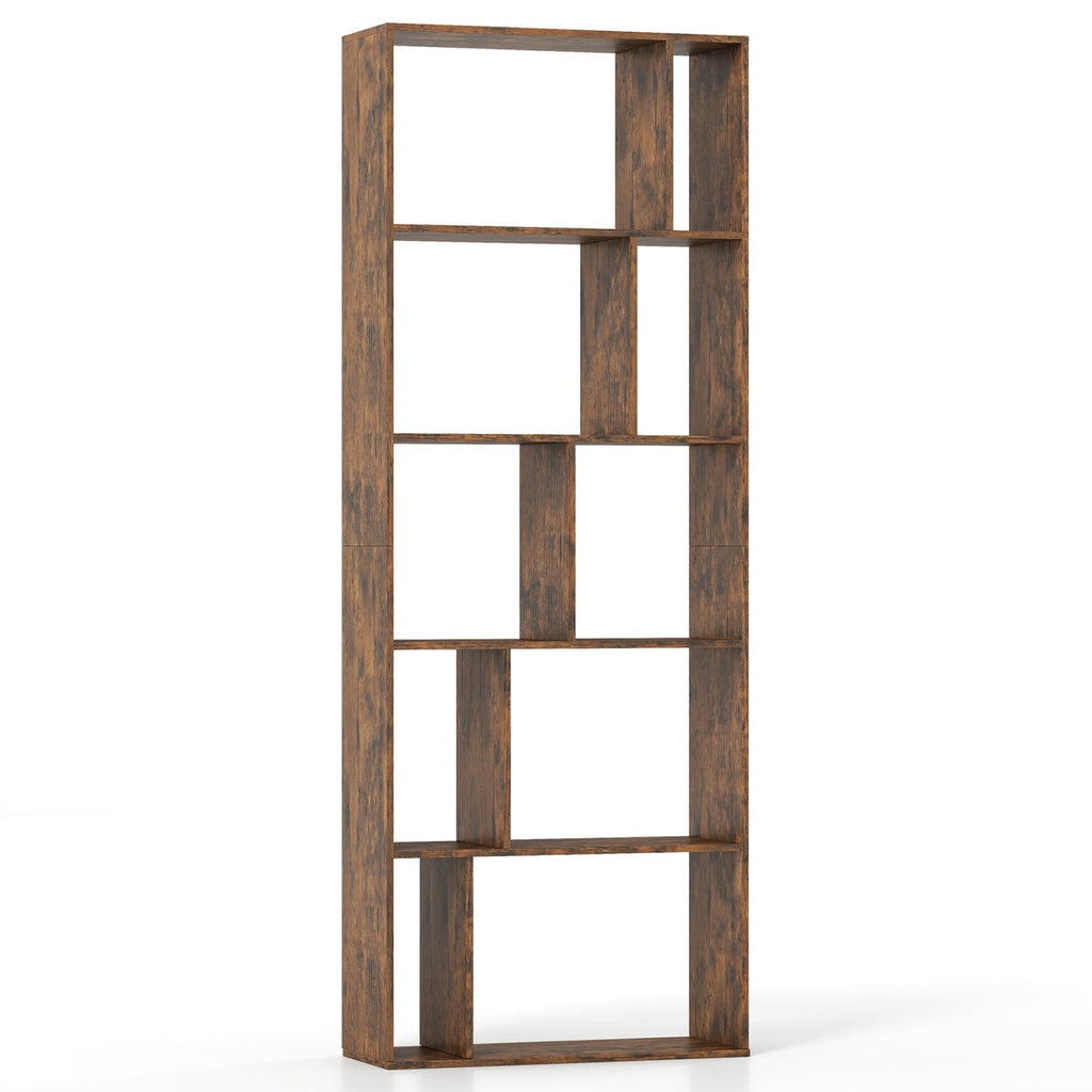 5-Tier Bookshelf with Open Back and Anti-Tipping Kit