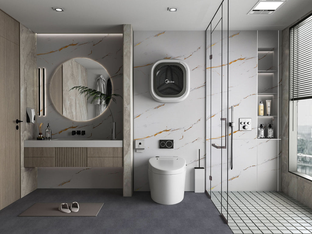 Caramel Vein PVC Marble PVC Wall Panel - Waterproof (4x8 ft, 32 sq. ft)