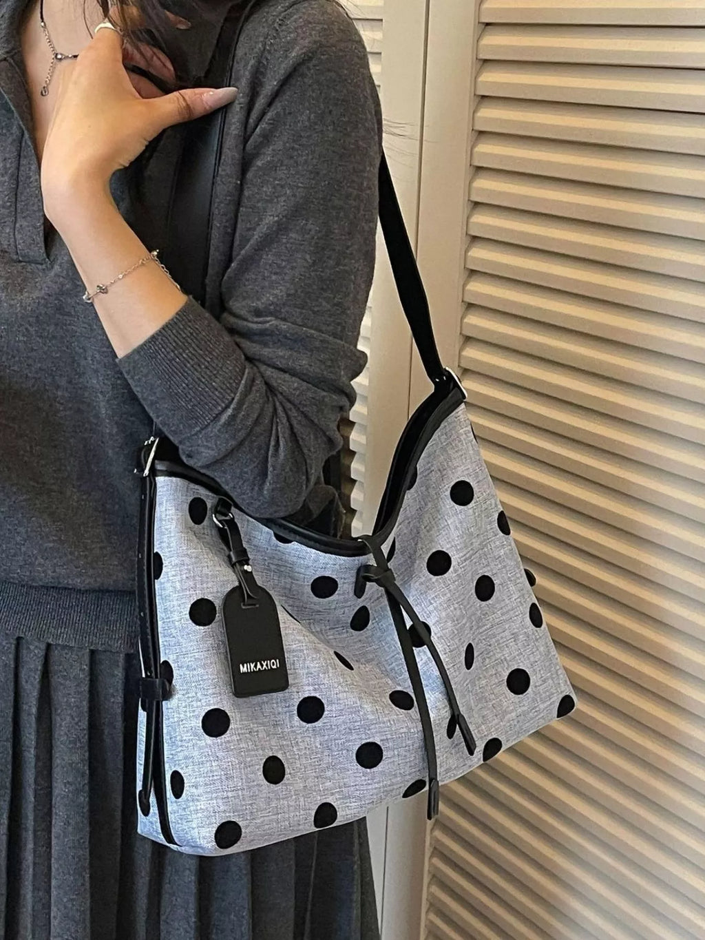Polka Dot Shoulder Bag