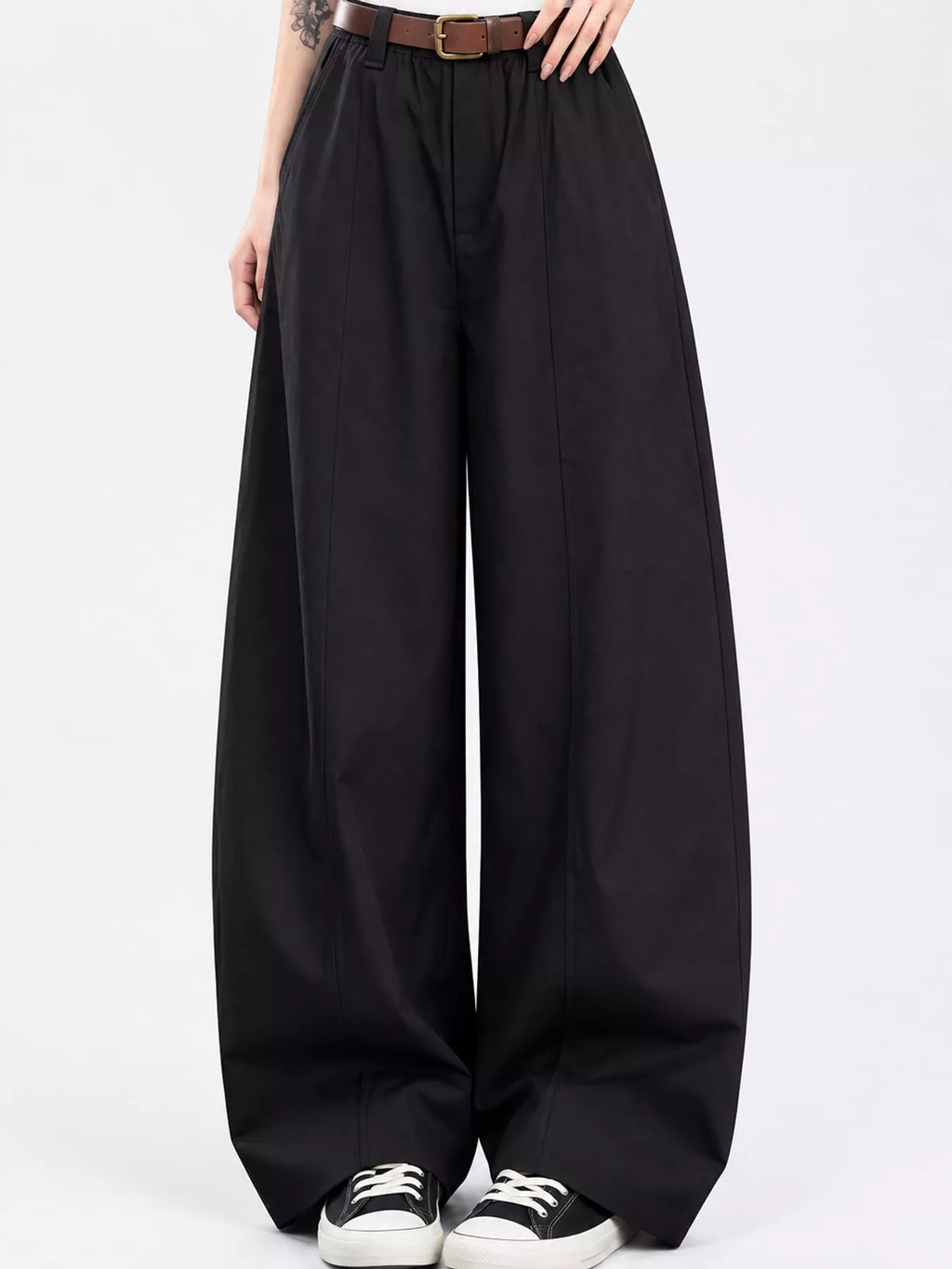 Wide-Leg Cargo Pants