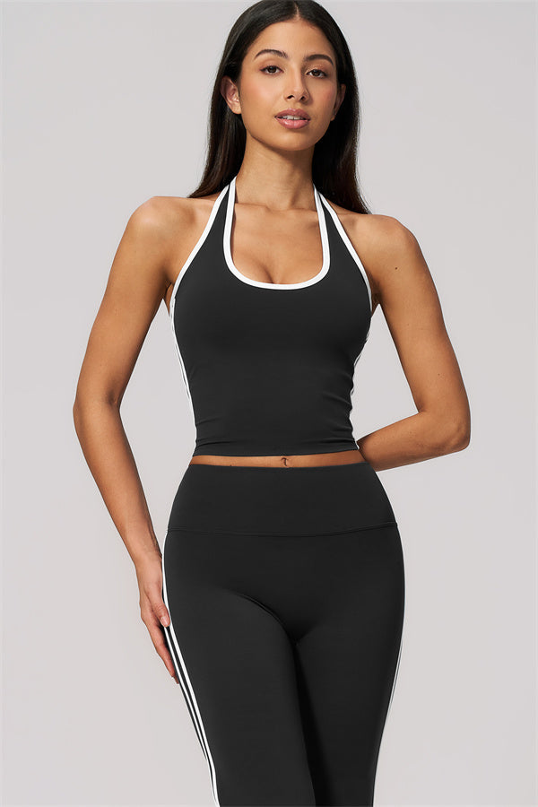 The Onyx Tank Top Flared Leggings 2-Piece Set