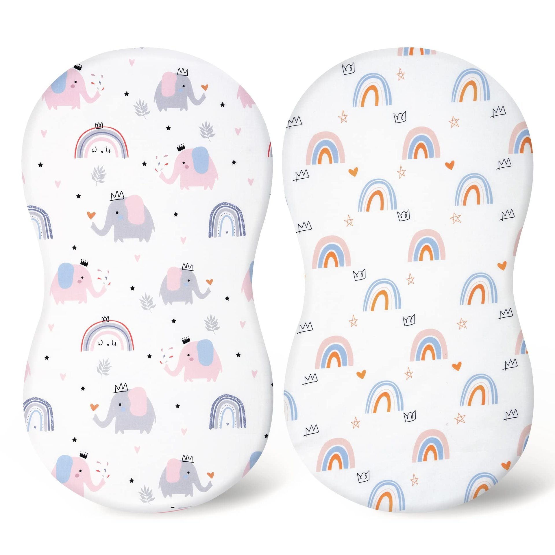 Baby Cradle Fitted Sheet Elastic Printing Baby Caring Table Changing Cover