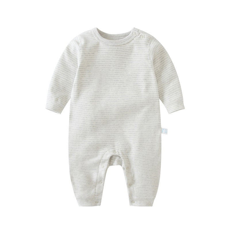 Cotton Baby Boneless Shoulder-Clasp Pajamas