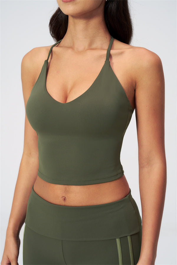 The Evoke Crop Top Capri Leggings 2-Piece Set
