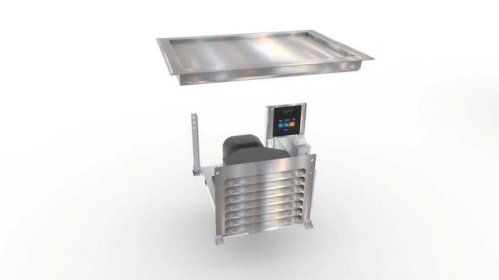 Duke HotFrost™ FTO1-SL 29-Inch Drop-In Frost Top Overshelf, 1 Full-Size Pan, Self-Contained Refrigeration, Touchscreen Controls