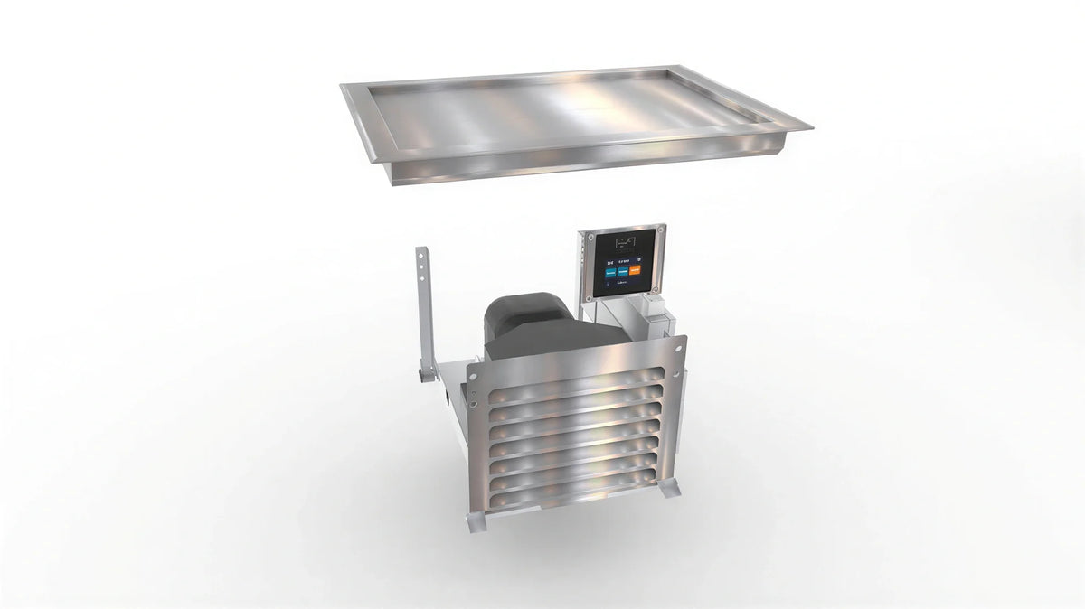 Duke HotFrost™ FTO1-SL 29-Inch Drop-In Frost Top Overshelf, 1 Full-Size Pan, Self-Contained Refrigeration, Touchscreen Controls