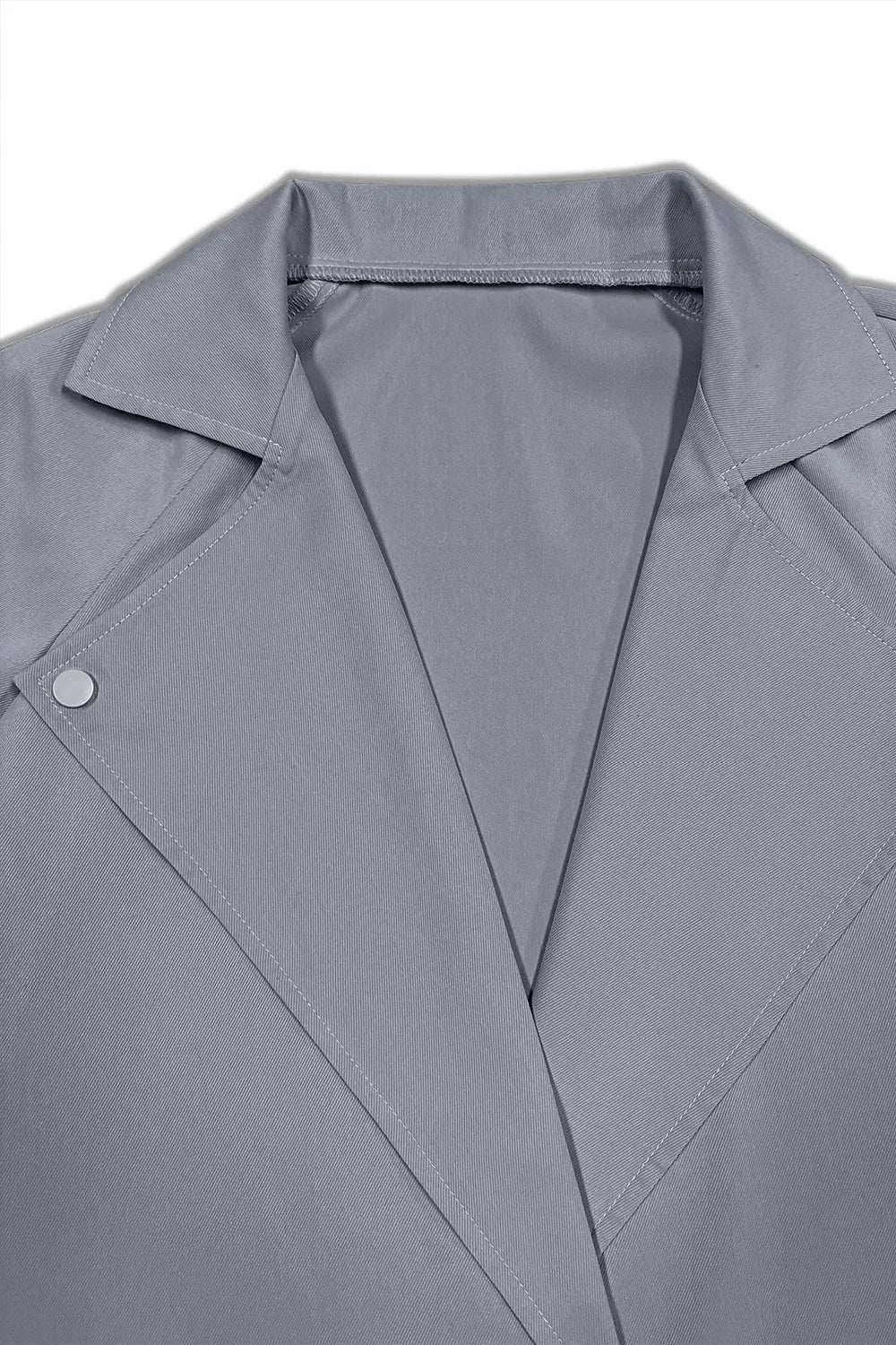 Wide Lapels Belt Trench Coat