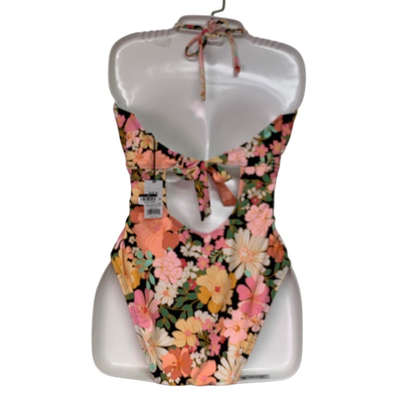 New Shade & Shore Womens Large Tropical Floral Med Seat Coverage 1PC Swim Suit