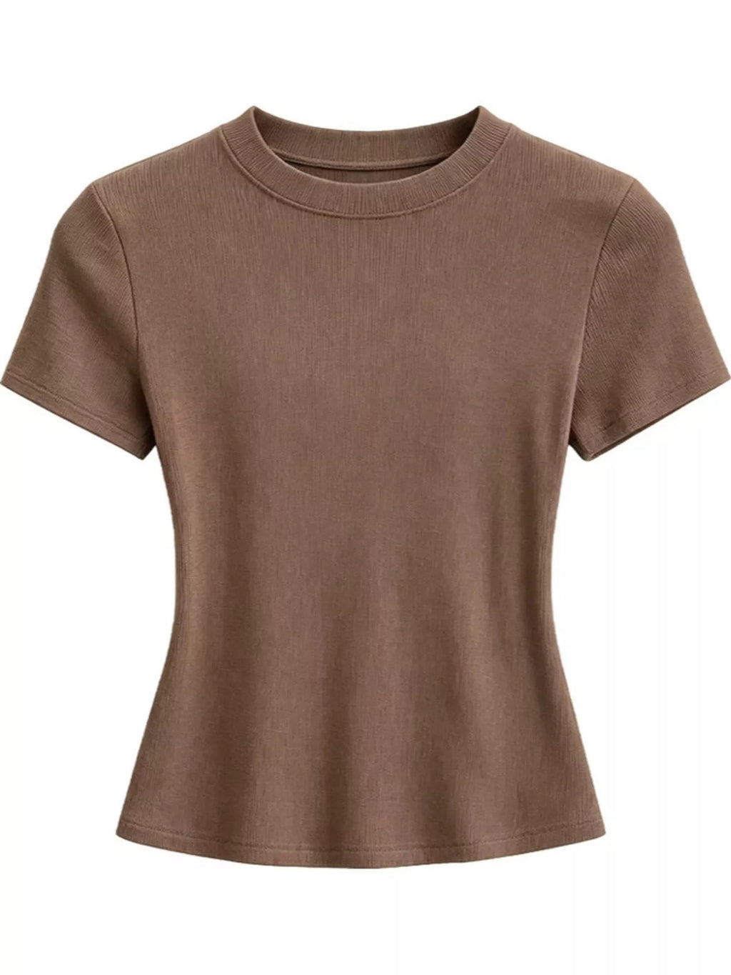 Slim-Fit Crew Neck Basic T-Shirt