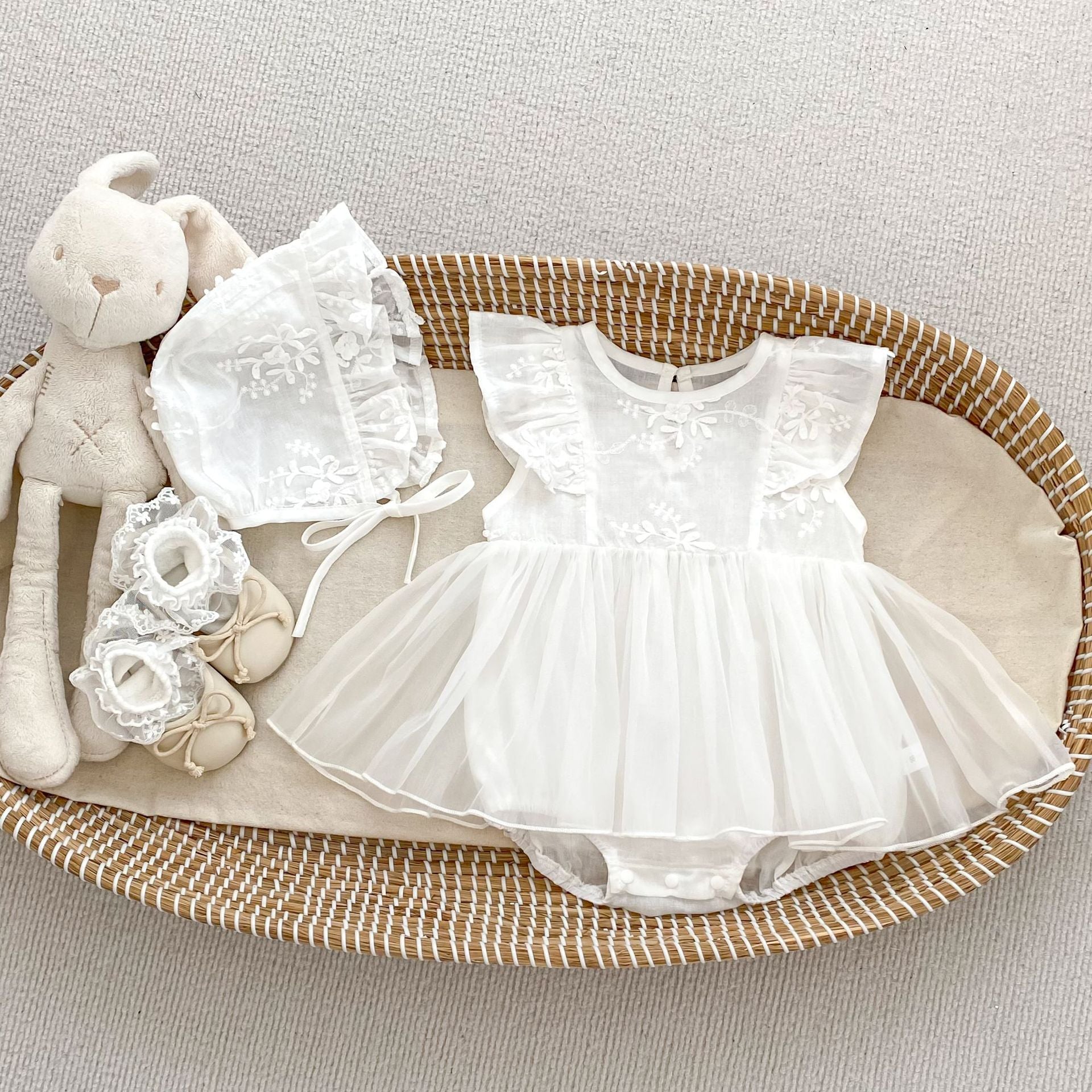 Summer Style Baby Mesh Bag Fart Dress Western-style Flower Princess Dress For Women