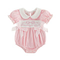 Lace Sleeves Crawl Suit For Baby Girl Jumpsuit