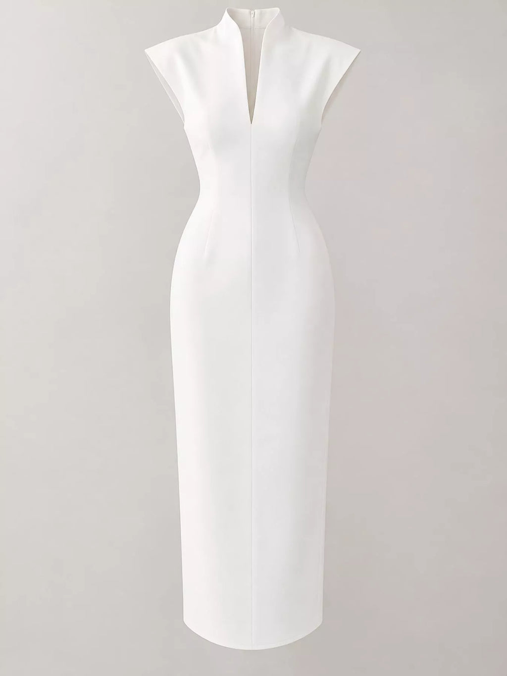 Slit Sleeveless Bodycon Midi Dress