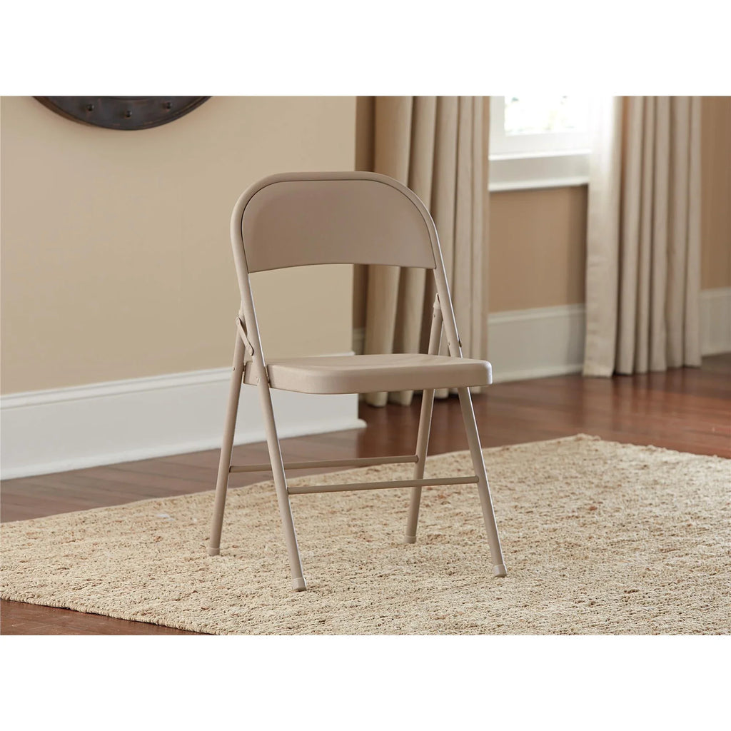 Cosco Metal Folding Chair Linen