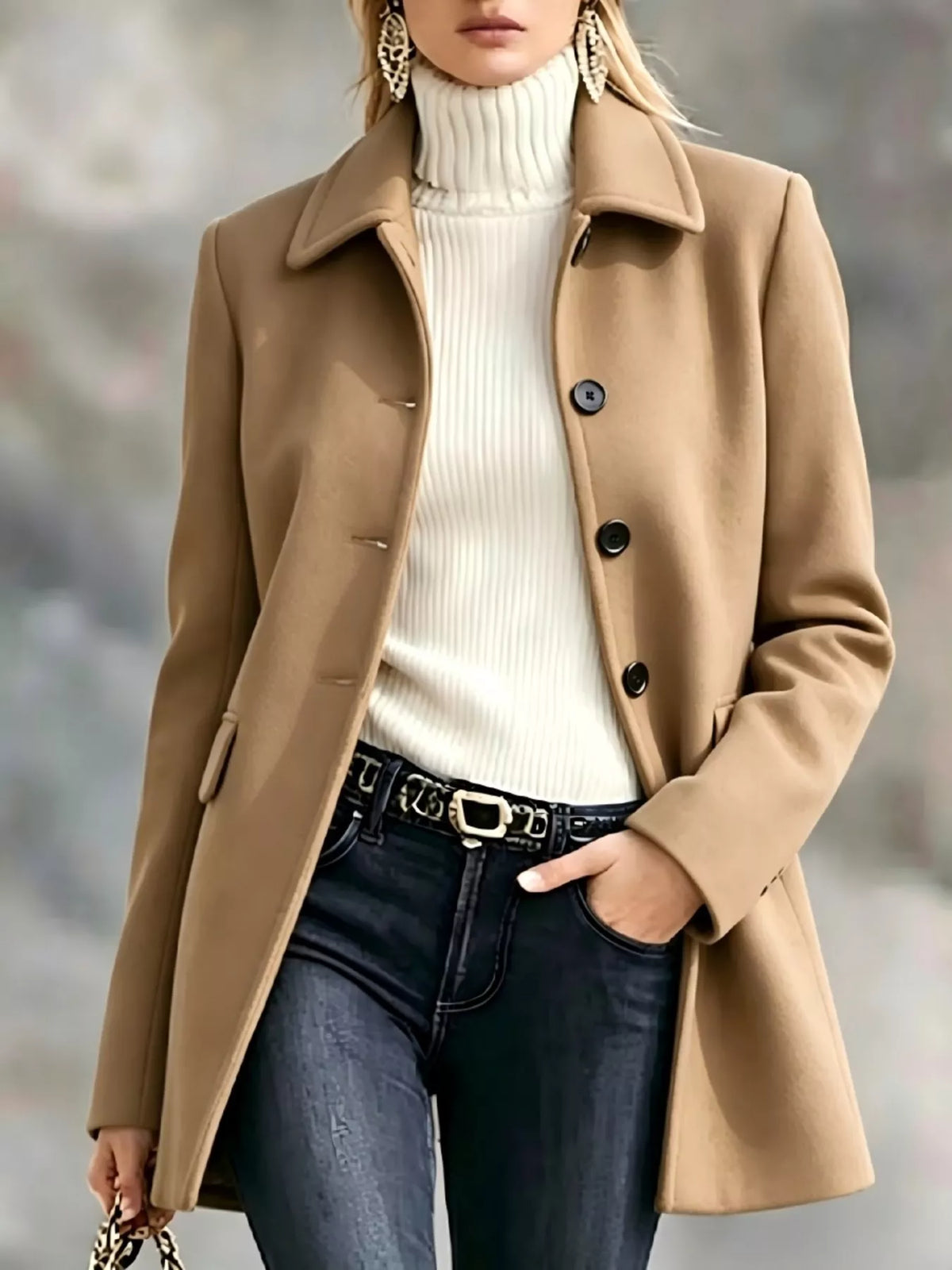 Button Up Longline Coat