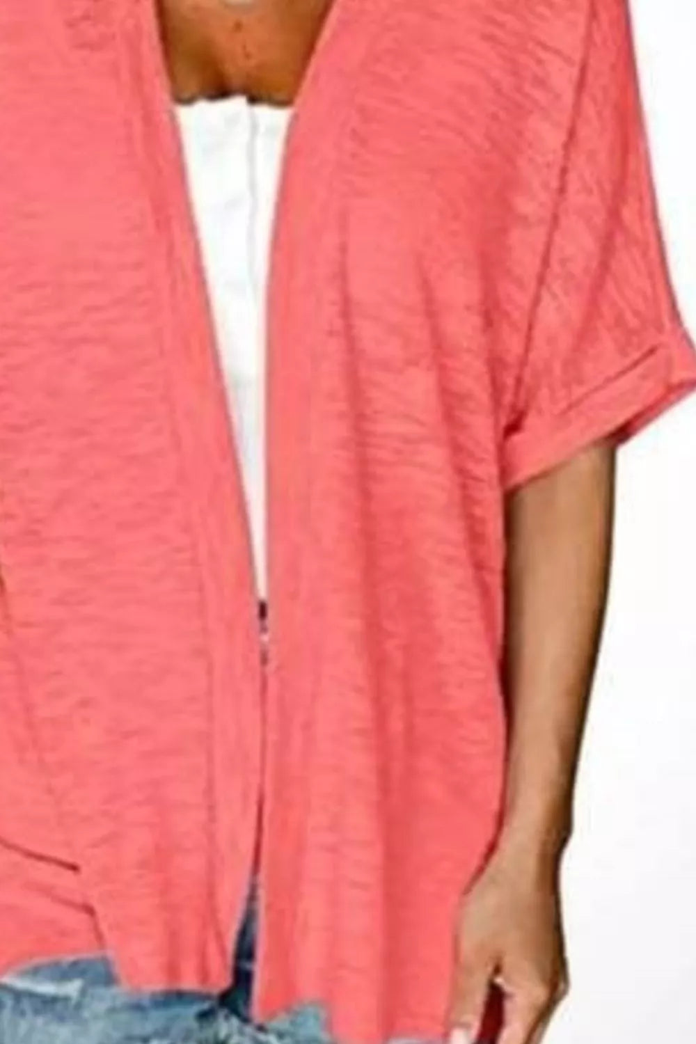 Side Sit Open Front Cardigan