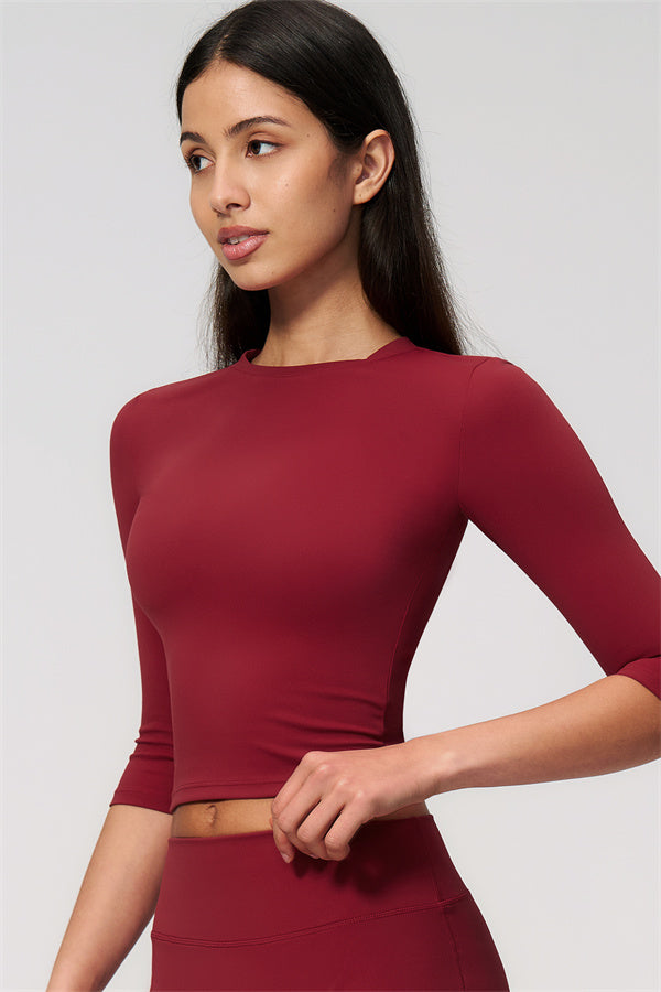 The Natalia Half-Sleeve Top Leggings 2-Piece Set
