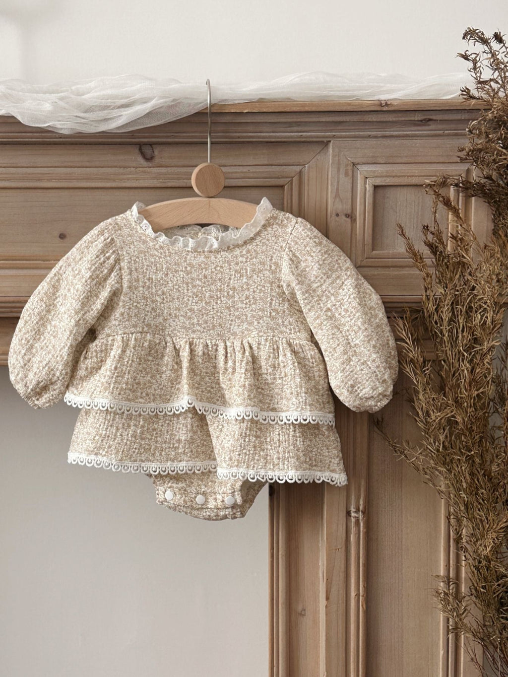 Korean-style Childrens Long-sleeved Printed Onesie