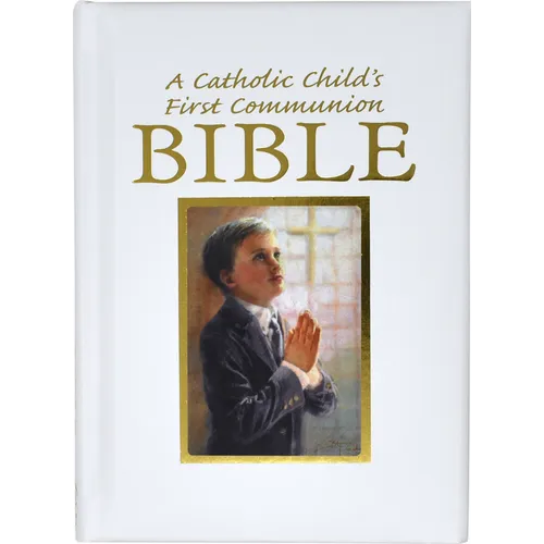 Catholic Child's First Communion Gift Bible-NAB-Boy - Hardcover