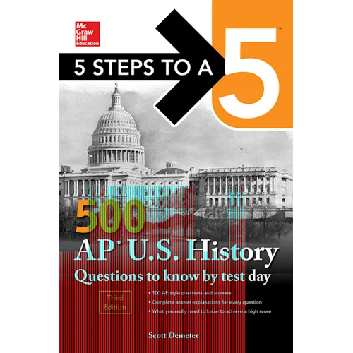 5 Steps to a 5: 500 AP Us History Questions to Know by Test Day, Third Edition - Paperback