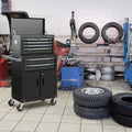 6-Drawer Rolling Tool Storage Chest Cabinet with Universal Wheels and Hooks