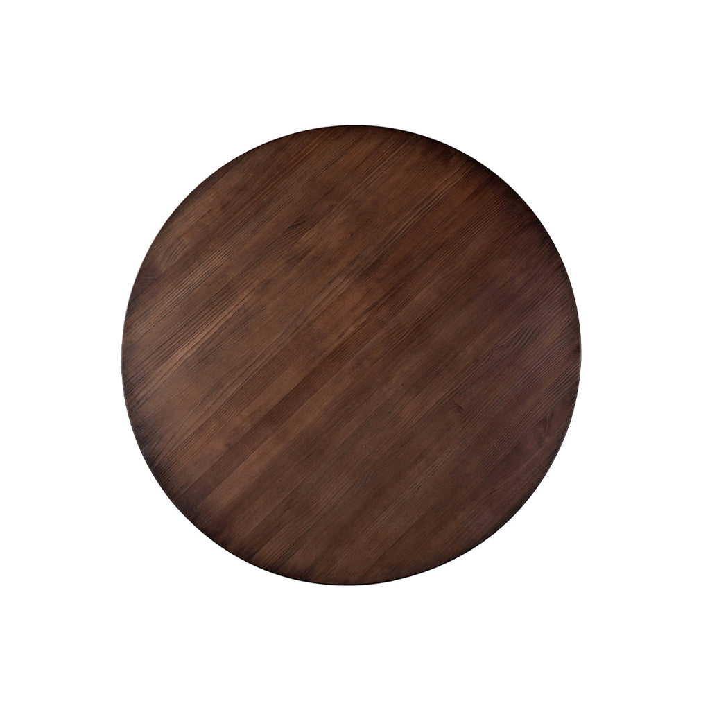 Reclaimed Pine Modern Round Dining Table with Intersecting Base - 60 Inch