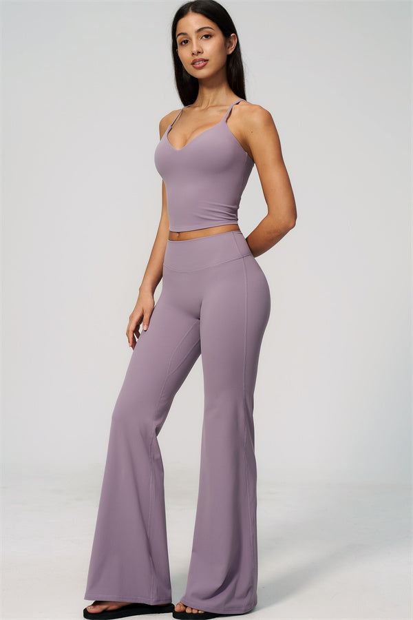 The Zura Tank Top Flared Leggings 2-Piece Set