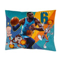 Warner Bros  Space Jam Blue, Orange and Teal Looney Tunes Super Soft Decorative Throw Pillow