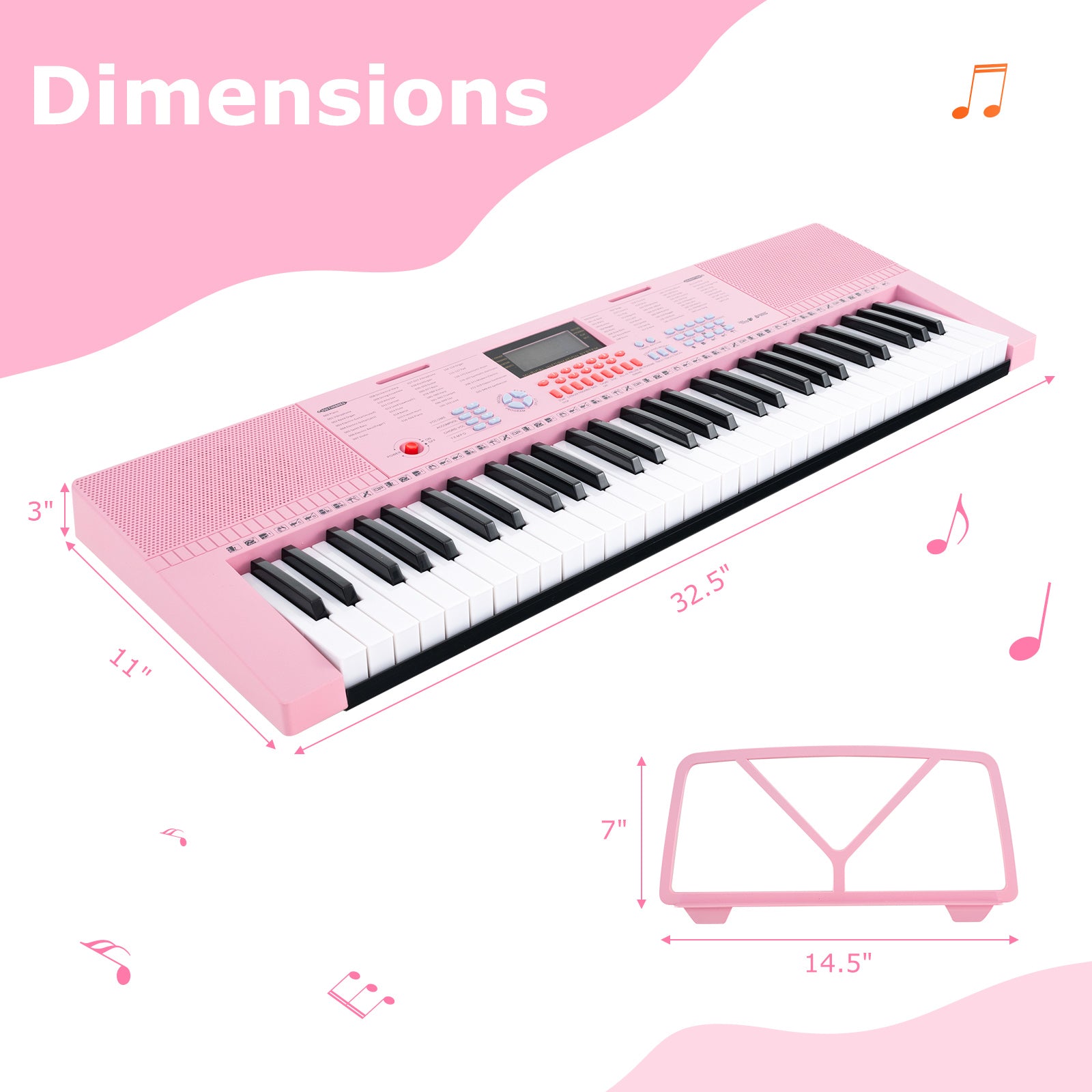 61-Key Electric Piano Keyboard for Beginner